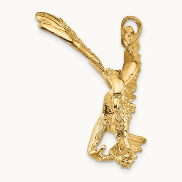Solid Polished Eagle Pendant — photo set