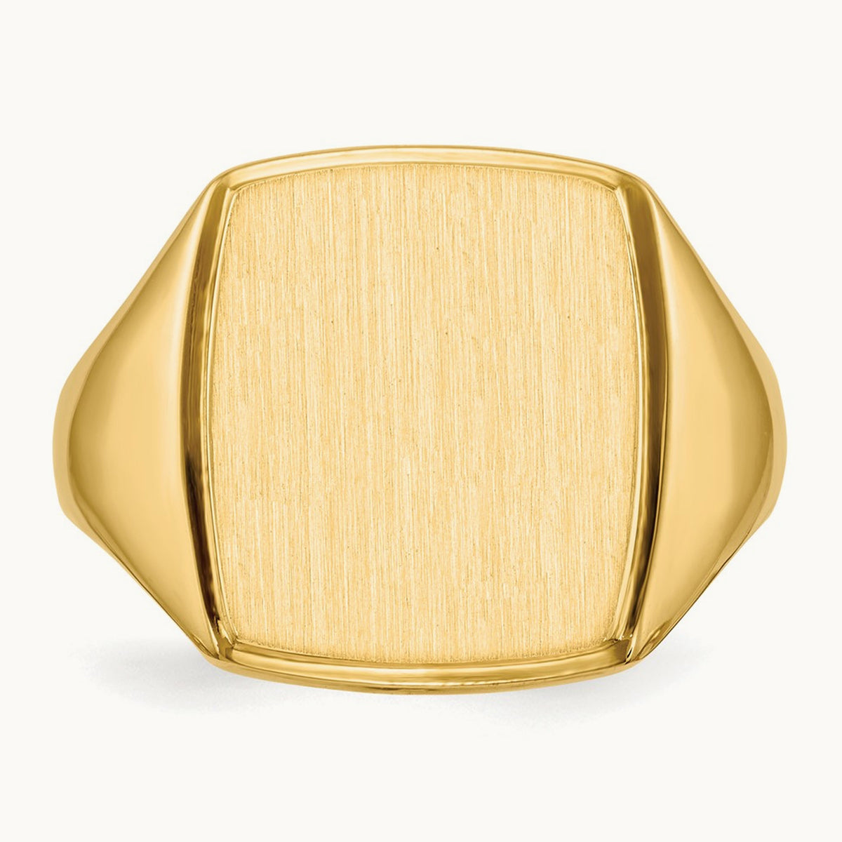 Open Back Mens Signet Ring — photo set