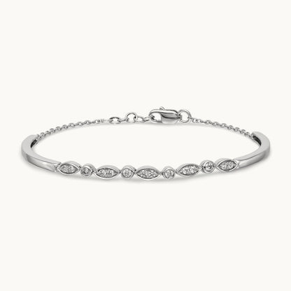Diamond Bangle Bracelet — photo set