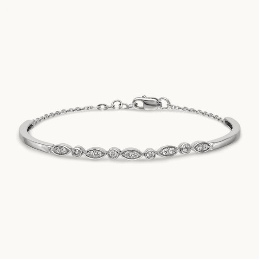 Diamond Bangle Bracelet — photo set