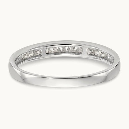 Diamond Wedding Band, 14K White Gold