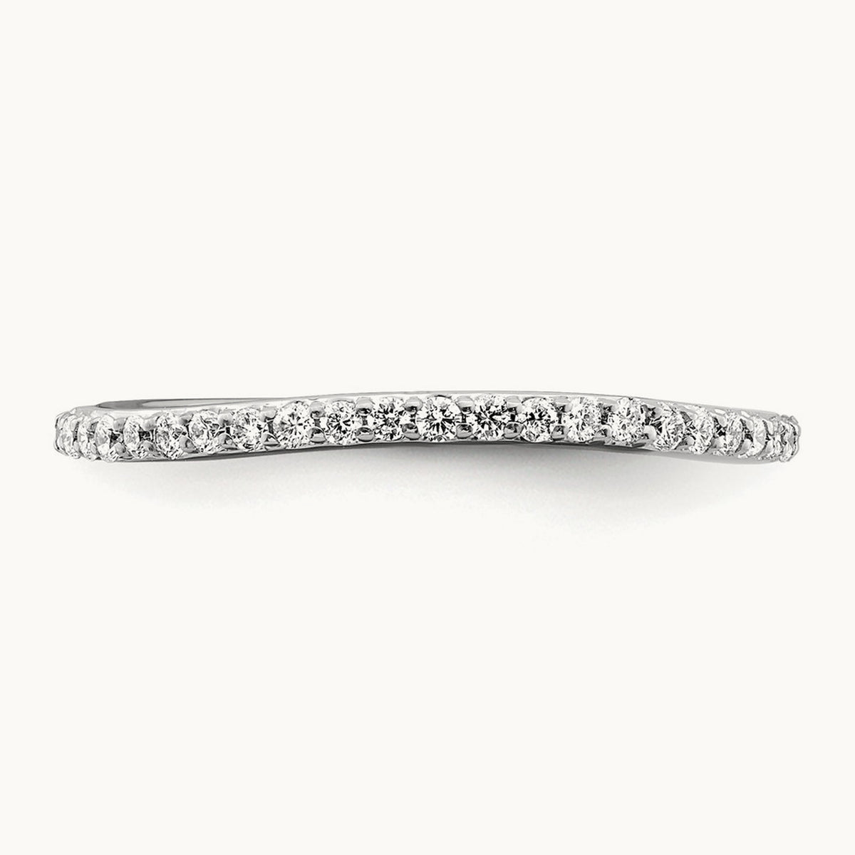 Diamond Wedding Band, 14K White Gold
