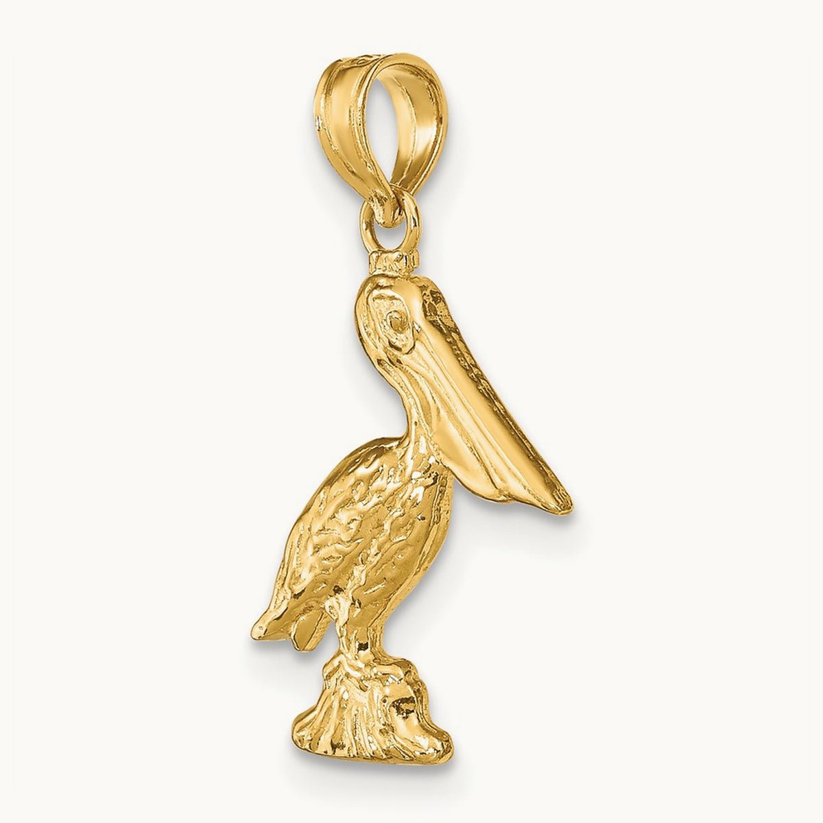 3-D Pelican Standing Charm — 21mm