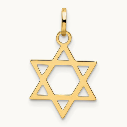 Star of David Pendant, 14K