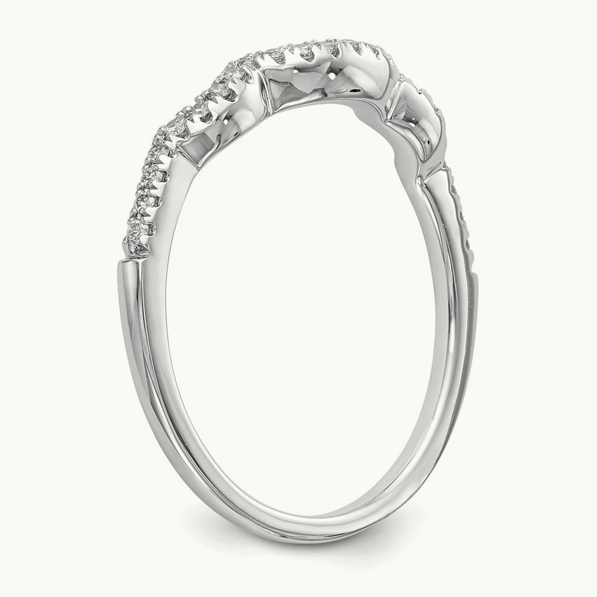 Diamond Wedding Band, 14K White Gold