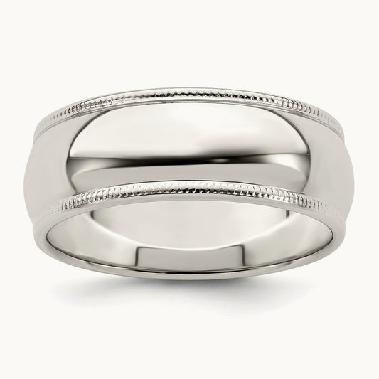 Half Round Milgrain Band — photo set