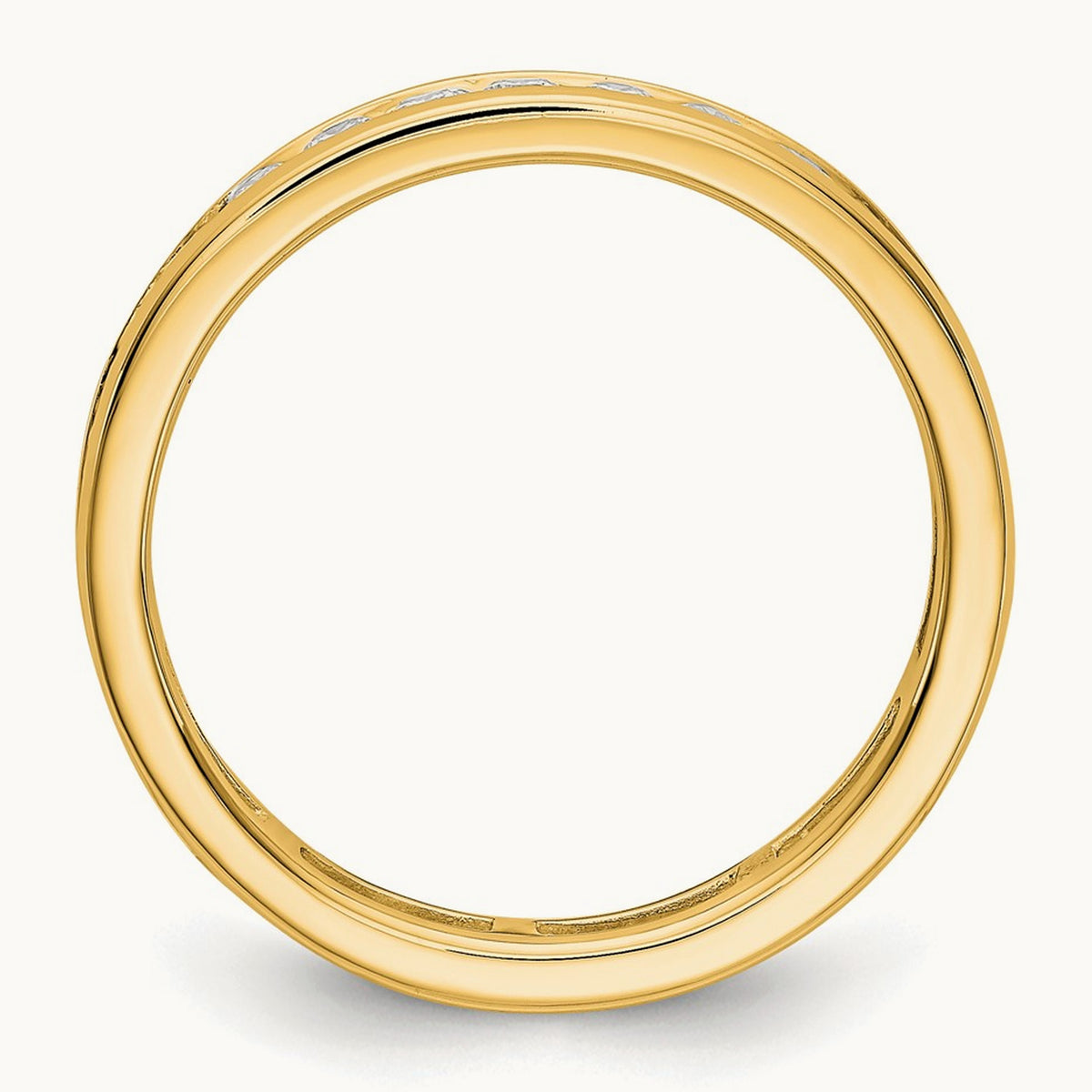 Channel Set Eternity Band, 0.50-1.00 ct tw Lab-Grown Diamond — 1 ct · VS/SI (Great), 14K Yellow Gold