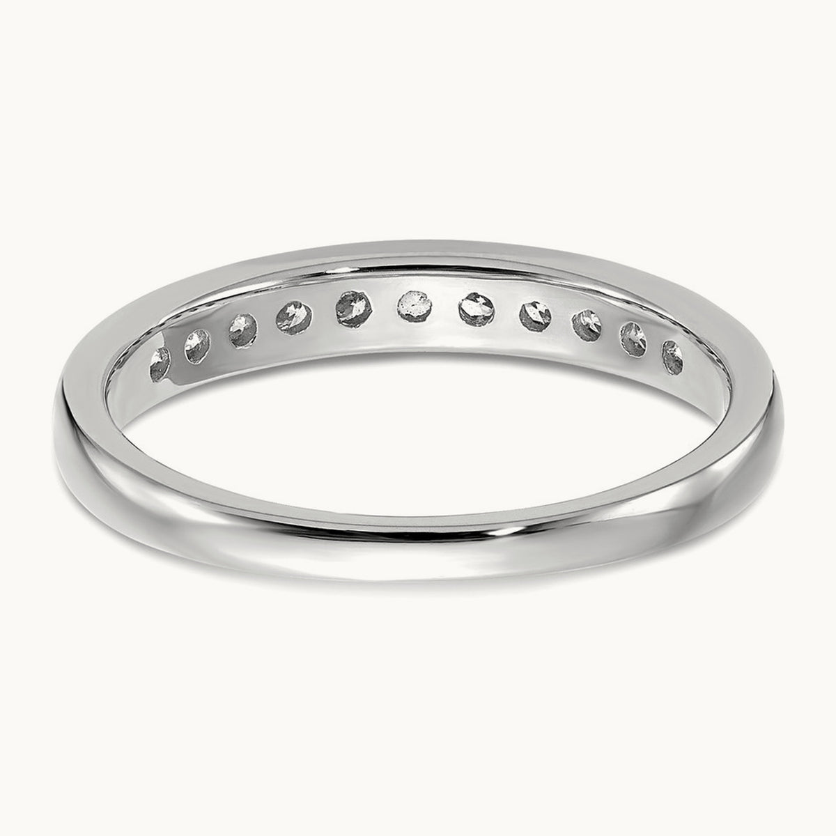 Channel Set Band, 0.10-1.00 ct tw Lab-Grown Diamond — 1/3 ct, 14K White Gold
