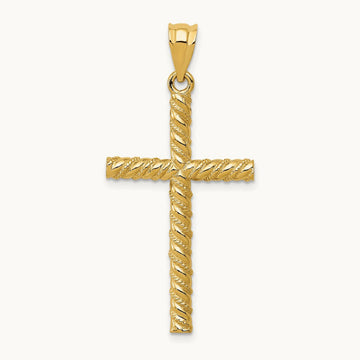 Twisted Cross Pendant — 37mm