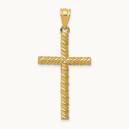 Twisted Cross Pendant — 37mm