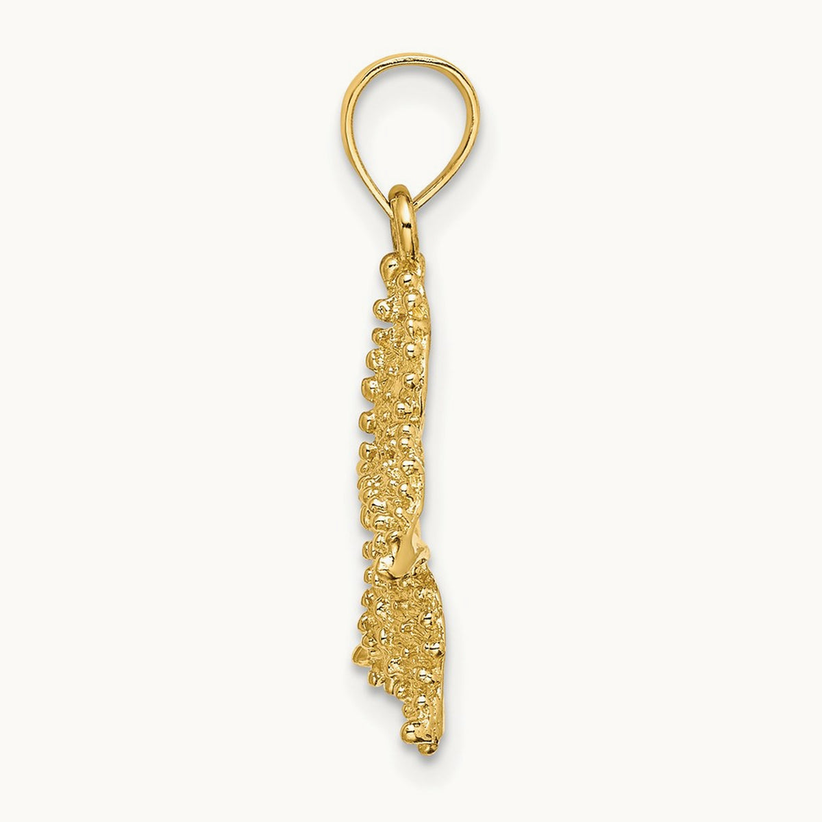 Textured Starfish Charm — 24mm