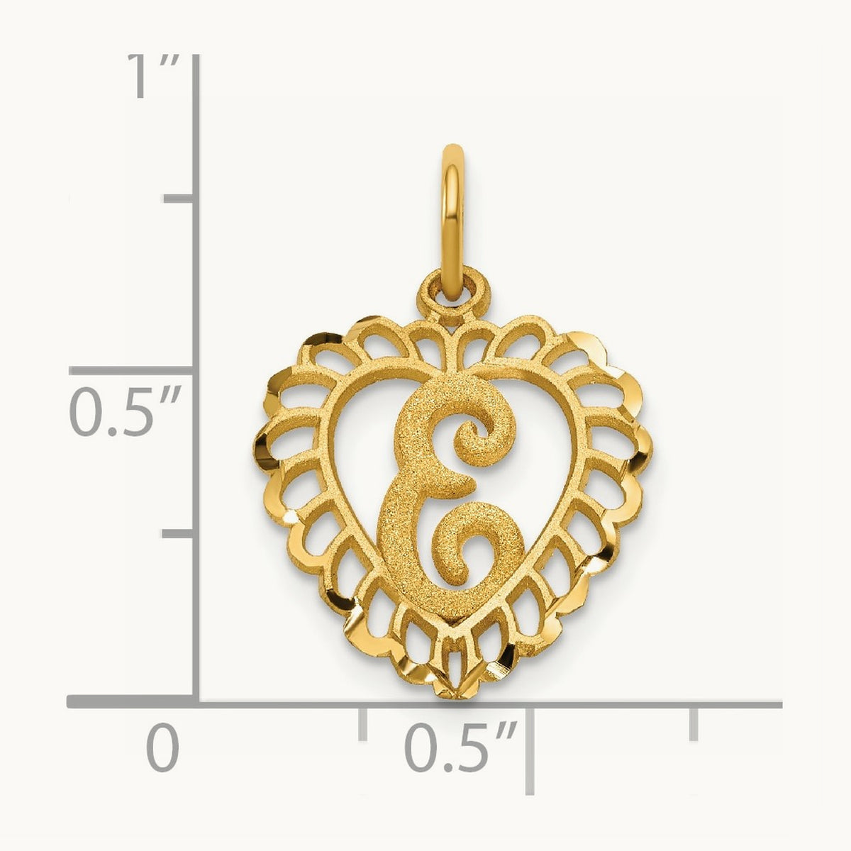 Heart Charm — E