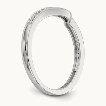 Diamond Wedding Band, 14K White Gold