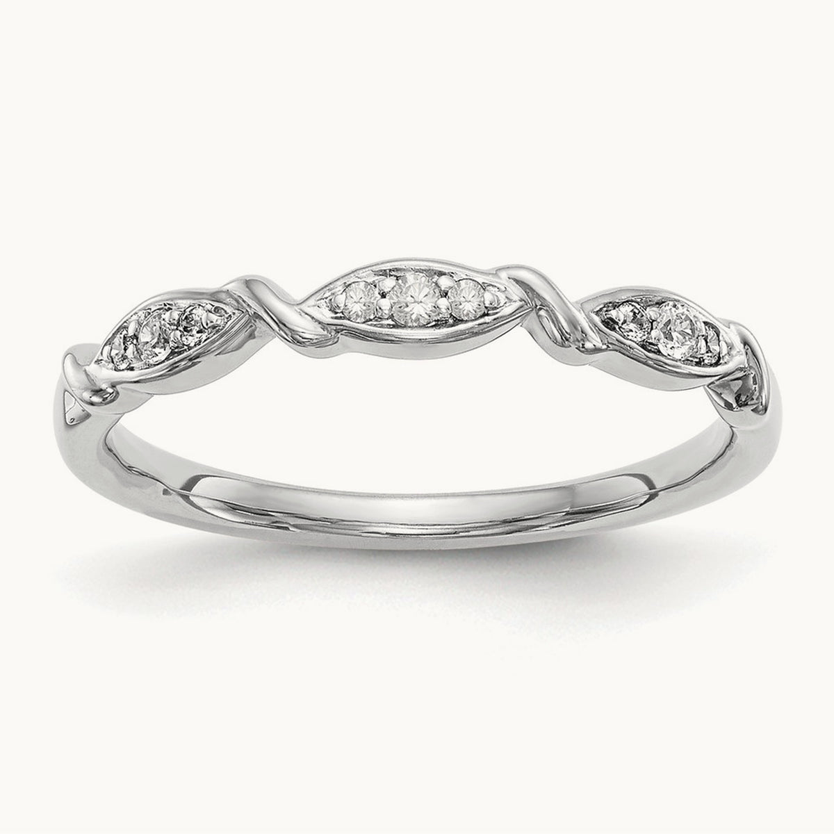 Diamond Band, 14K White Gold
