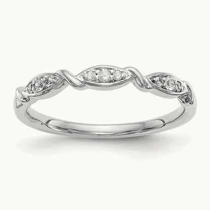 Diamond Band, 14K White Gold