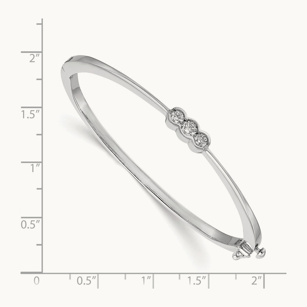 AA Diamond Hinged Bangle — photo set