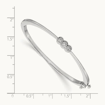 AA Diamond Hinged Bangle — photo set