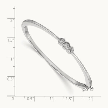 AA Diamond Hinged Bangle — photo set