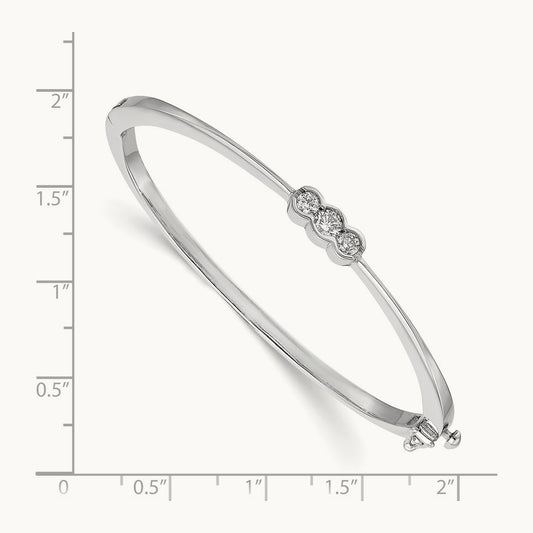 AA Diamond Hinged Bangle — photo set