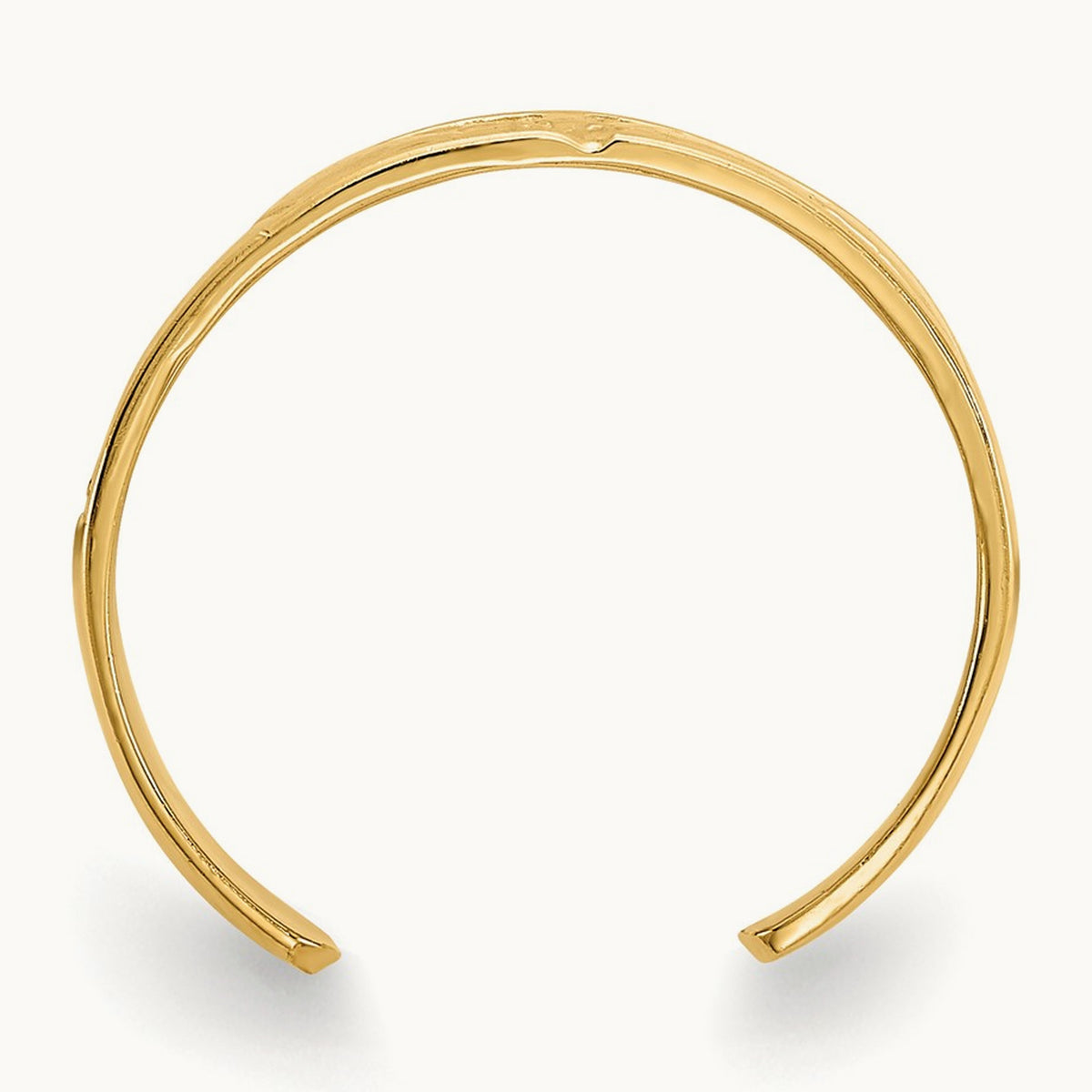 Footprints Toe Ring, 14K
