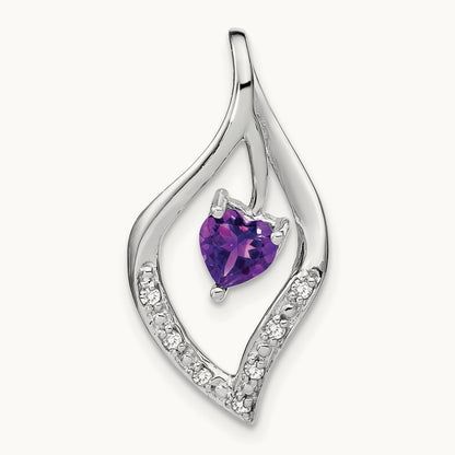 Amethyst and Diamond Pendant — photo set