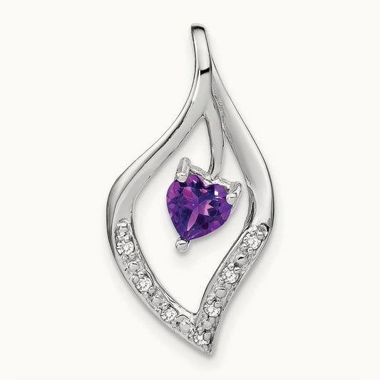 Amethyst and Diamond Pendant — photo set