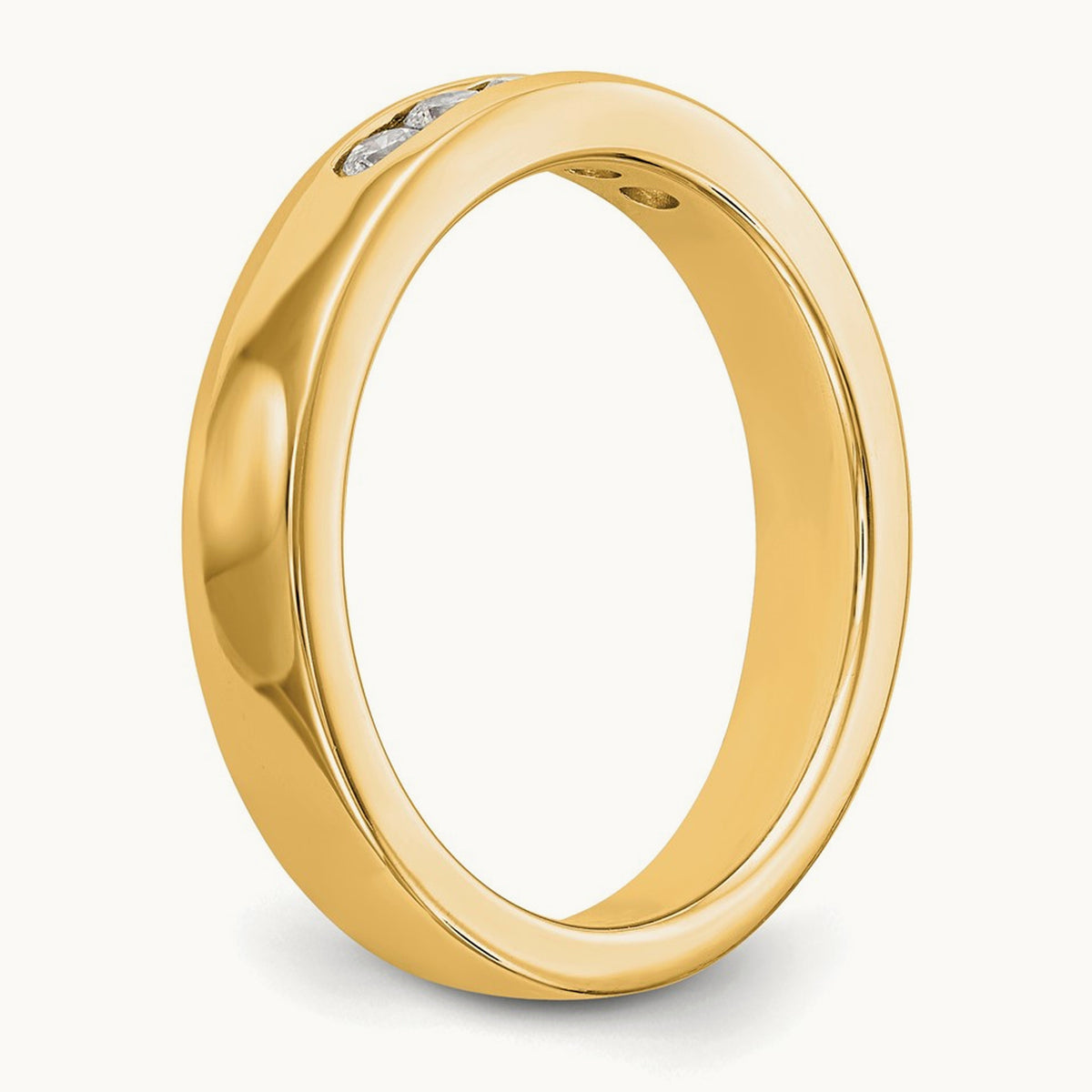 Setting: 5- Stone Closed Channel Band Mounting, 2.0mm — 14K Yellow Gold