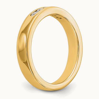 Setting: 5- Stone Closed Channel Band Mounting, 2.0mm — 14K Yellow Gold