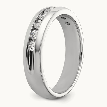 9 Stone Men's Ring, 0.50 ct tw Lab-Grown Diamond