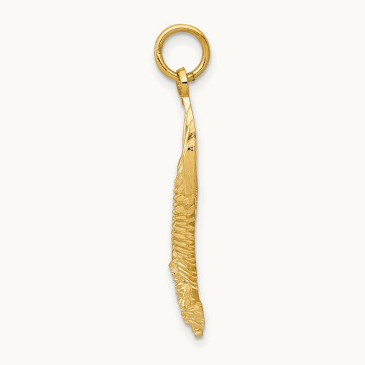 Bald Eagle Charm, 14K