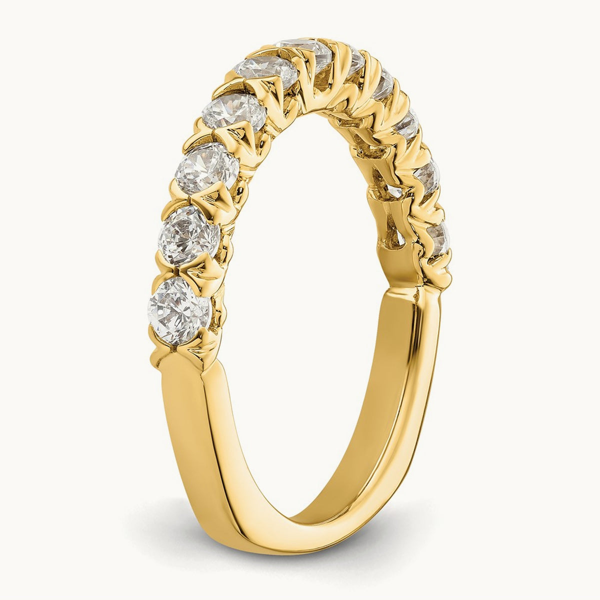 U-Prong Wedding Band — 14K Yellow Gold, 7