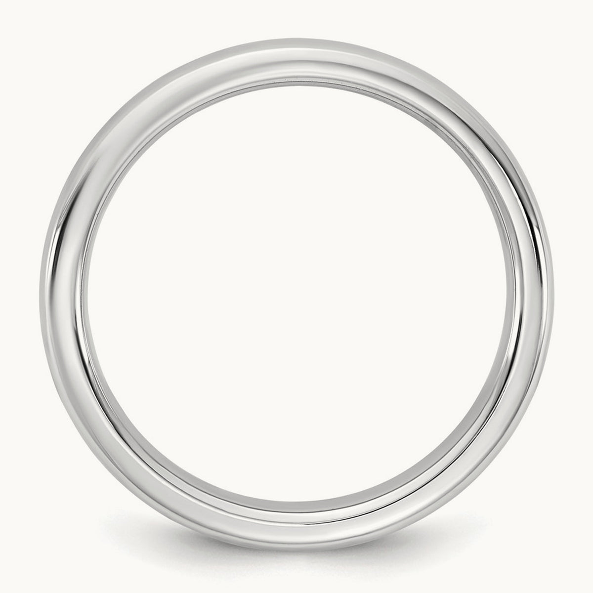 European Comfort Fit Band — 14K White Gold, 5mm