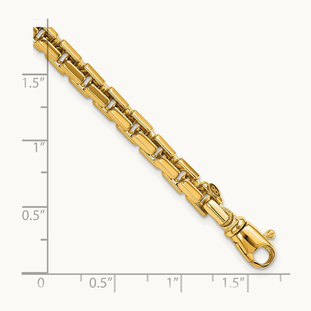 Polished Chain Bracelet, 14K Yellow Gold