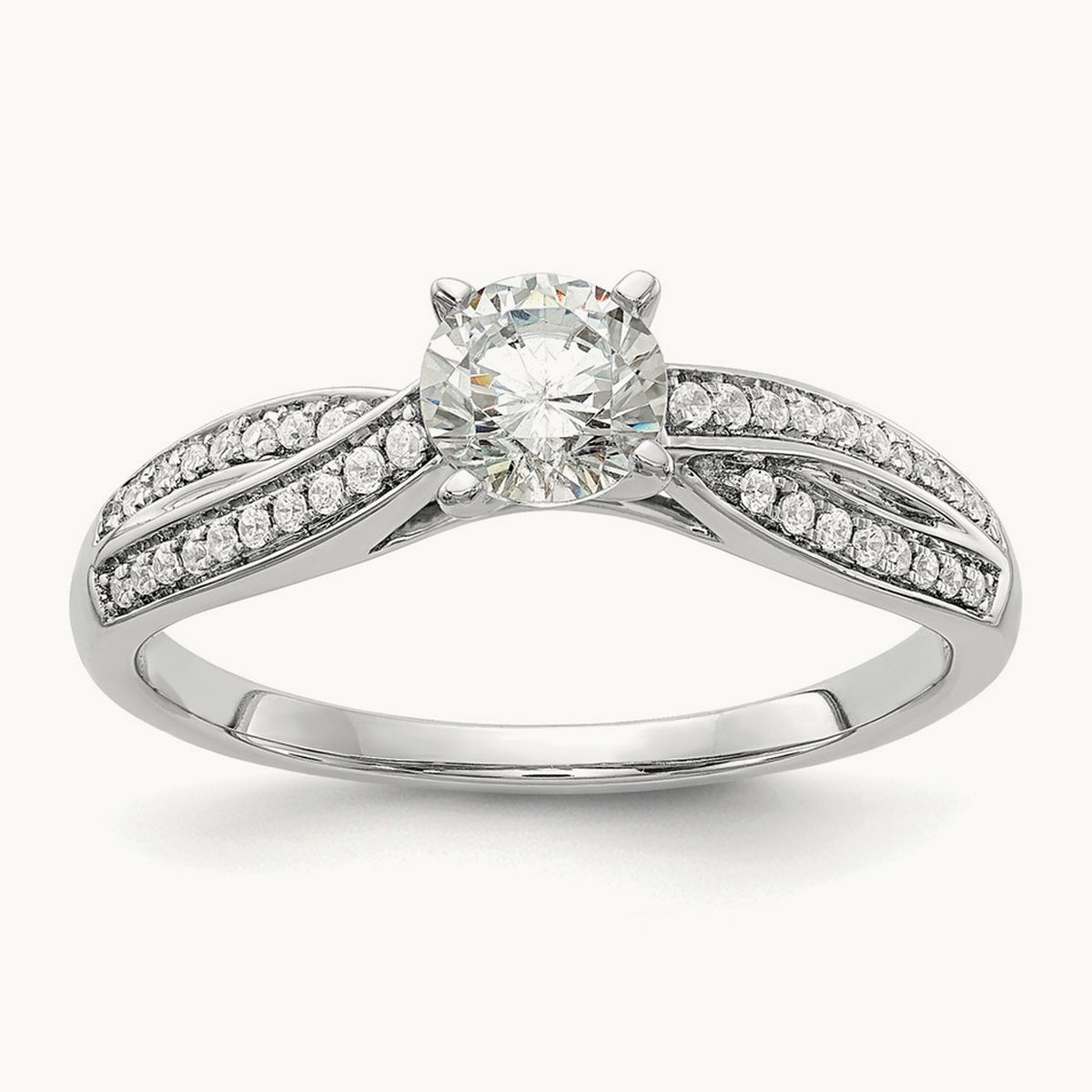 Semi-Mount Engagement Ring, 0.10 ct tw