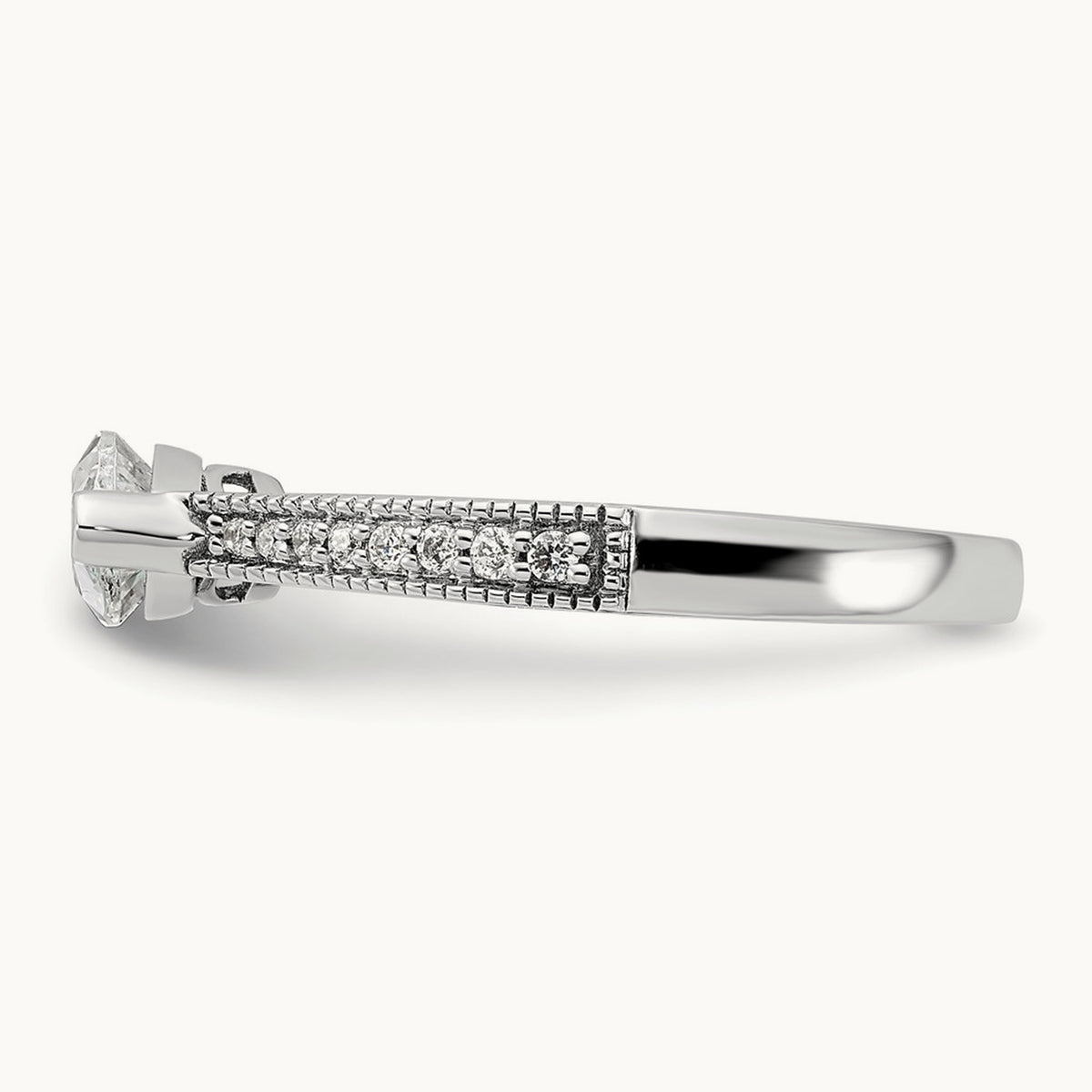 East West Marquise Semi-Mount Engagement Ring — 3/4 ct, 7