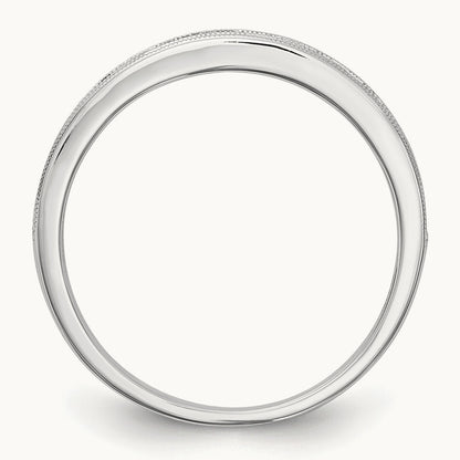 Pink Sapphire Band, 14K White Gold