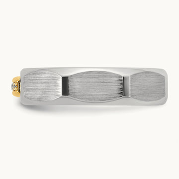 14ktt IB Goodman Mens Satin Diamond Ring Mounting