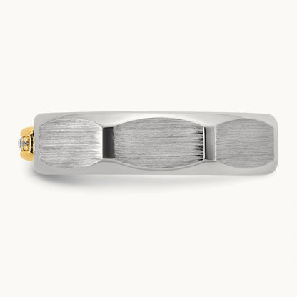 14ktt IB Goodman Mens Satin Diamond Ring Mounting