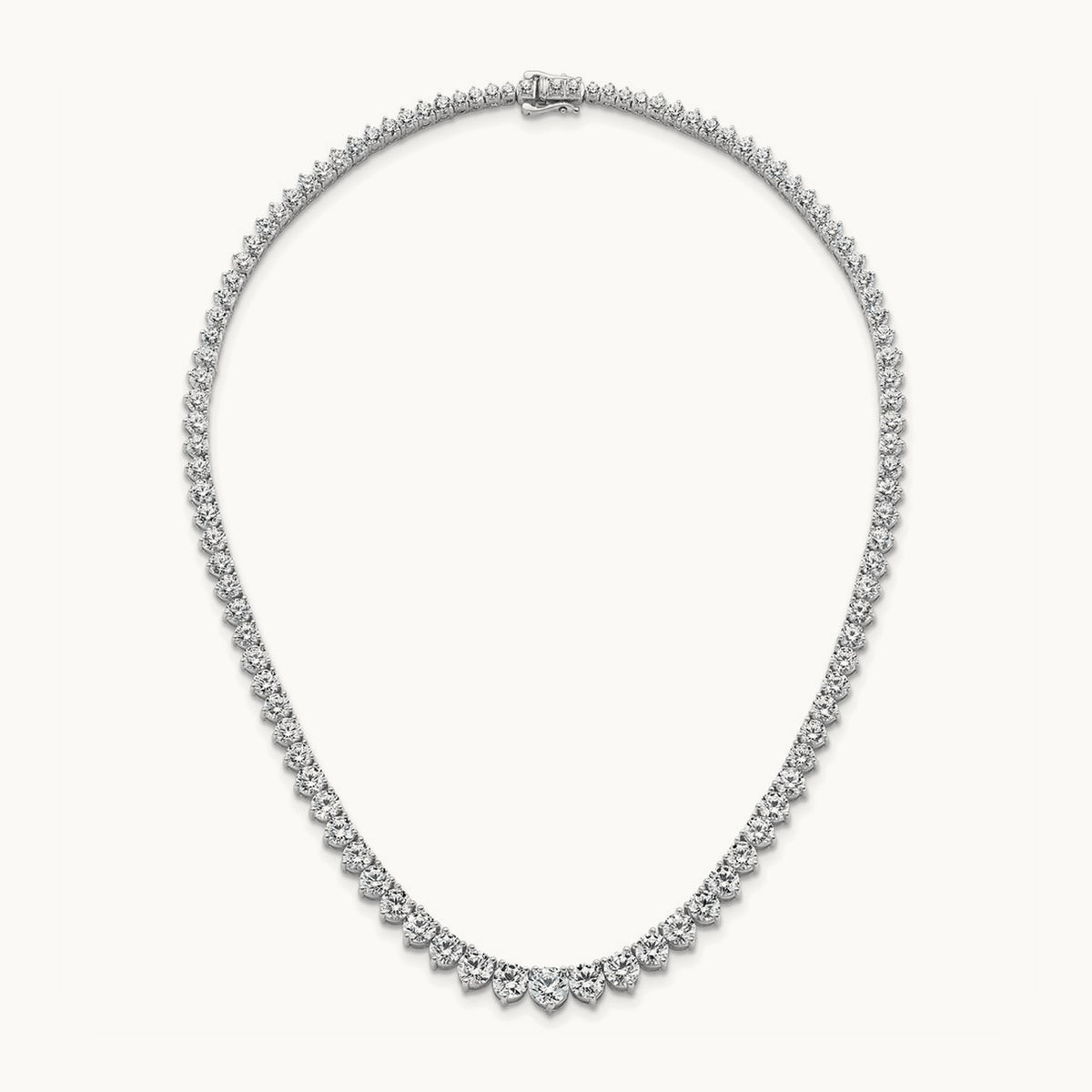 Graduated Tennis Necklace, 25.50 ct tw Lab-Grown Diamond