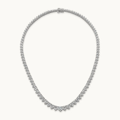 Graduated Tennis Necklace, 25.50 ct tw Lab-Grown Diamond