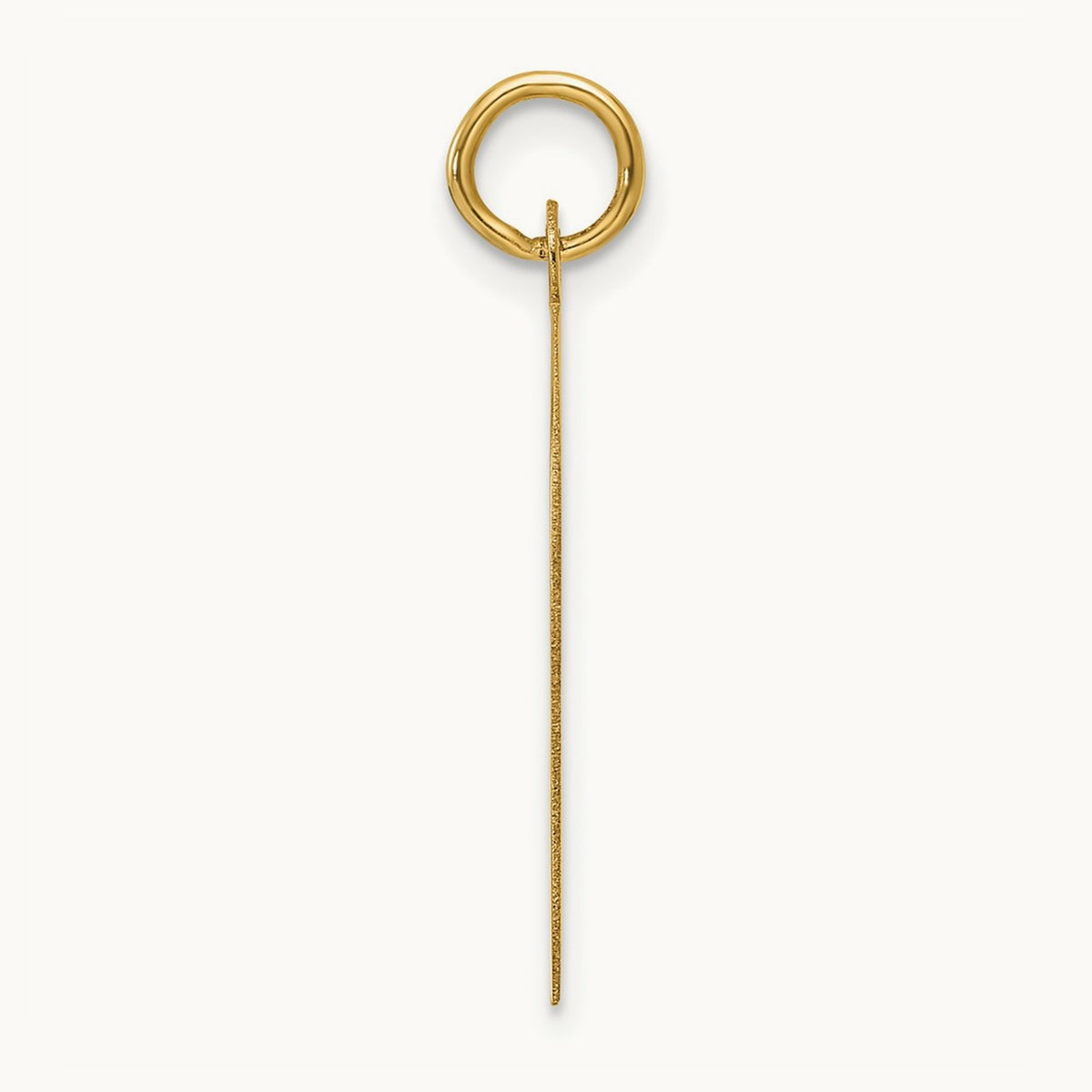 Plain Medium .013 Gauge Facing Left Engravable Girl Head Charm — 26.4mm