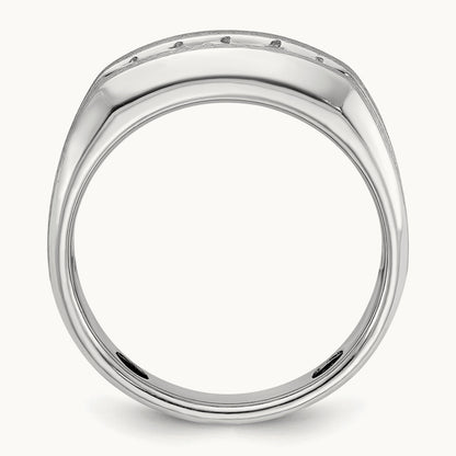 5 Stone Men's Ring, 0.50 ct tw Lab-Grown Diamond