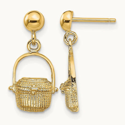 Nantucket Basket Earrings — 18.2mm
