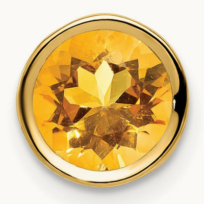 Citrine bezel pendant — photo set
