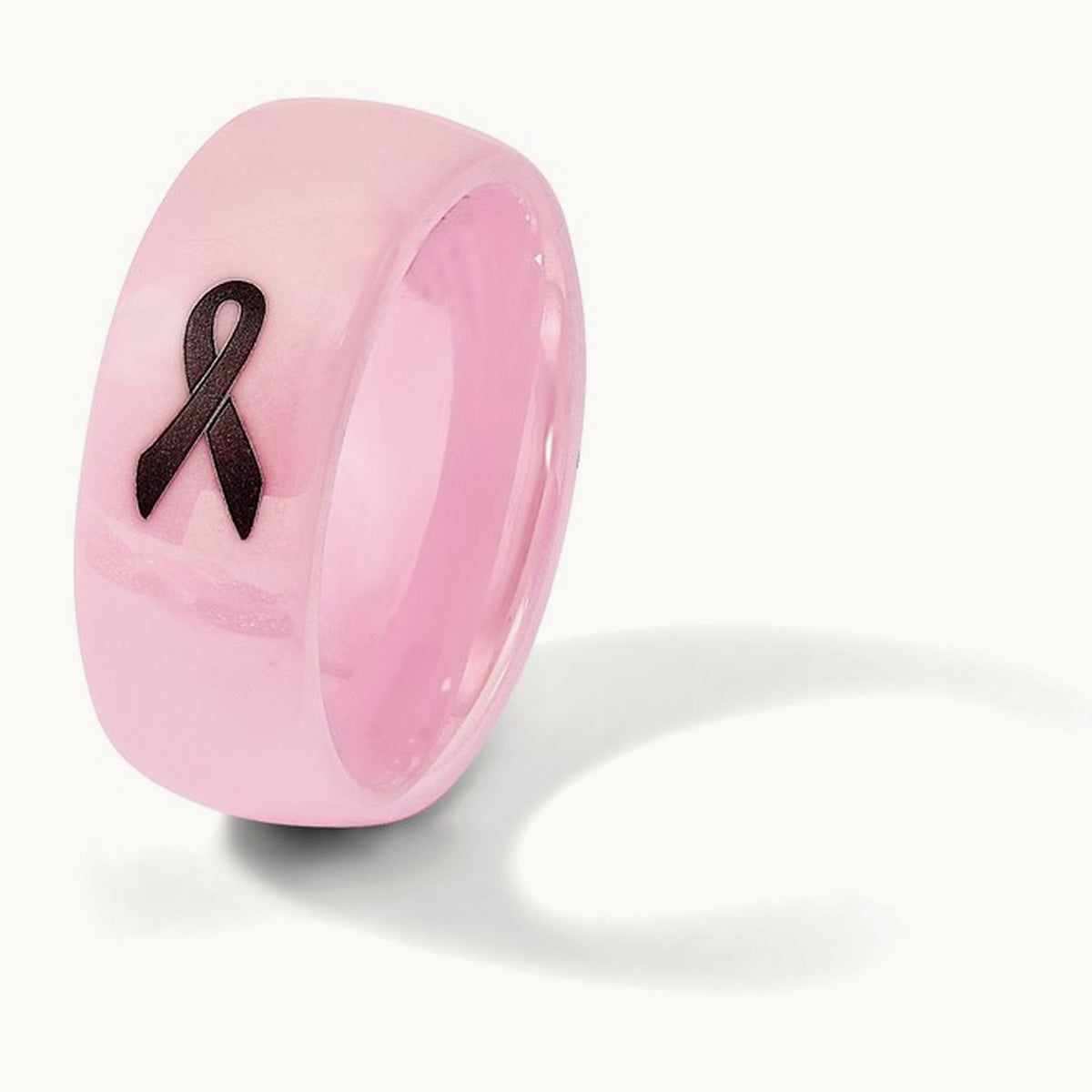Laser Accented Ribbon Polished Band — photo set