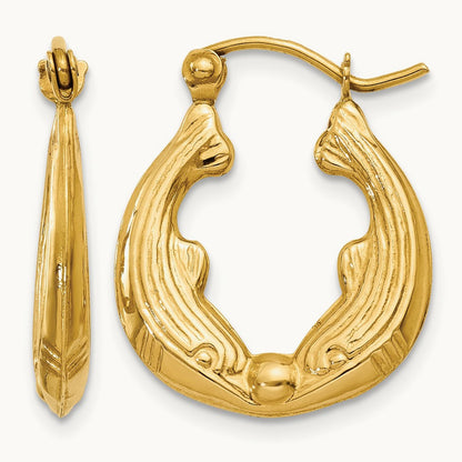 Dolphin Hoop Earrings — photo set