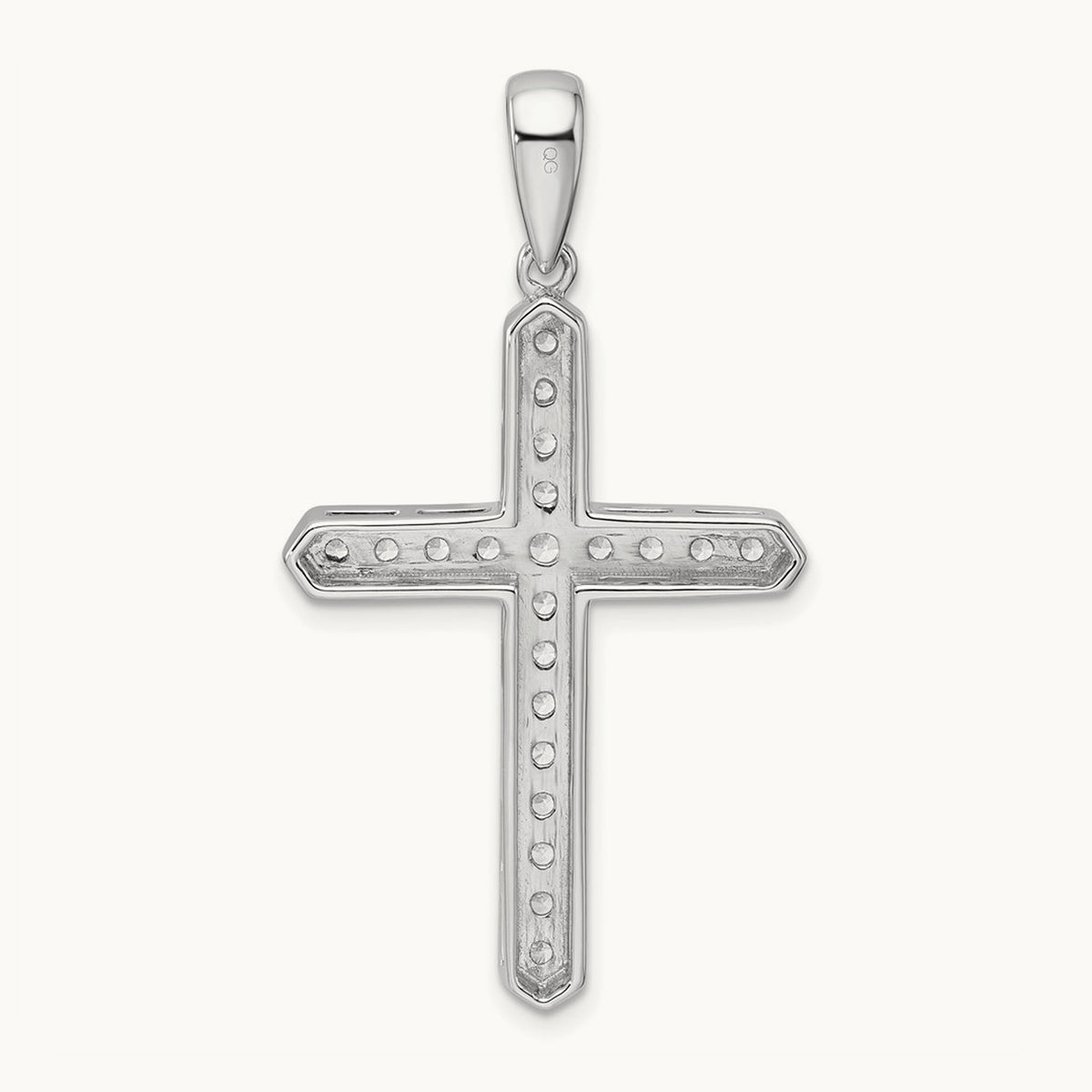 Cross Pendant, 0.75 ct tw Lab-Grown Diamond
