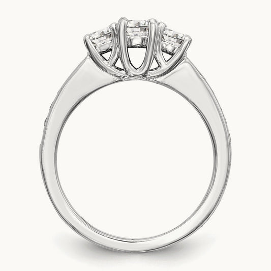 3 Stone Engagement Ring, 0.50-1.00 ct tw Lab-Grown Diamond