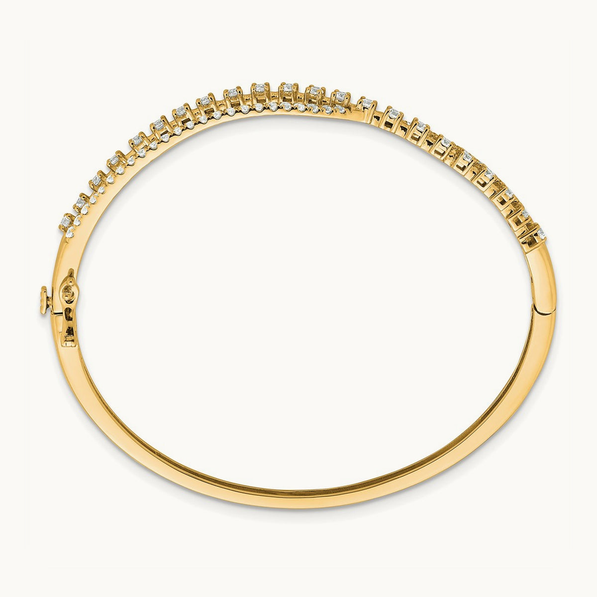 Bangle, 1.25 ct tw Lab-Grown Diamond — 14K Yellow Gold