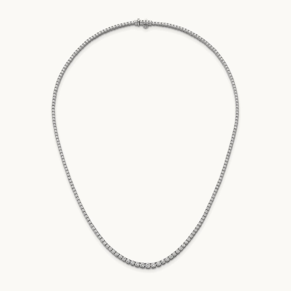 Graduated Tennis Necklace, 5.50 ct tw Lab-Grown Diamond